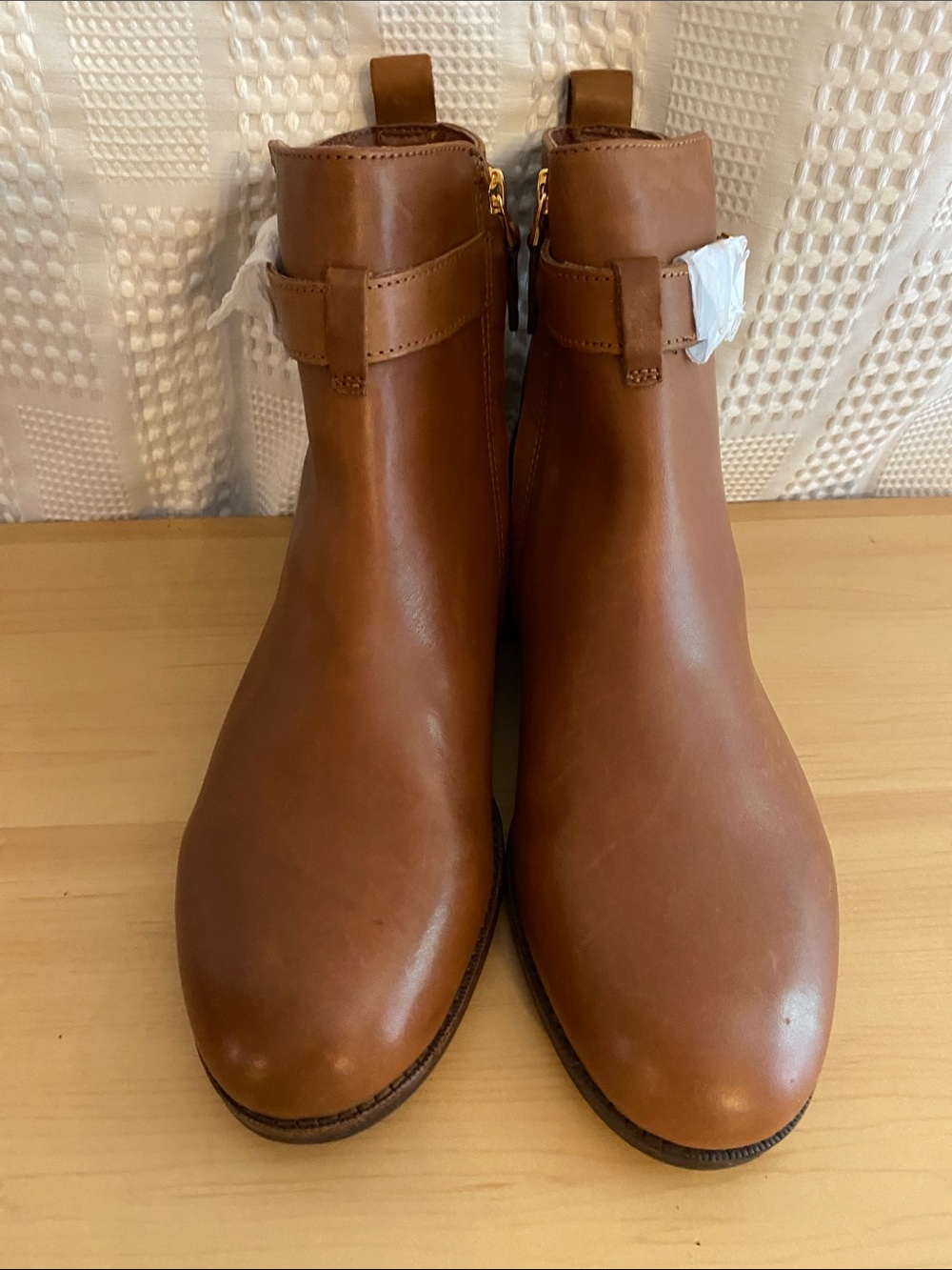 Lauren Ralph Lauren LRL Briele Leather Bootie Ankle Boots size 9 9B brown - Picture 3 of 9